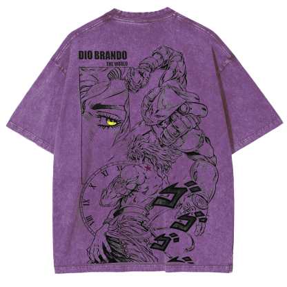 JoJo's Bizarre Adventure Vintage Washed T-shirt/Crewneck/Hoodie
