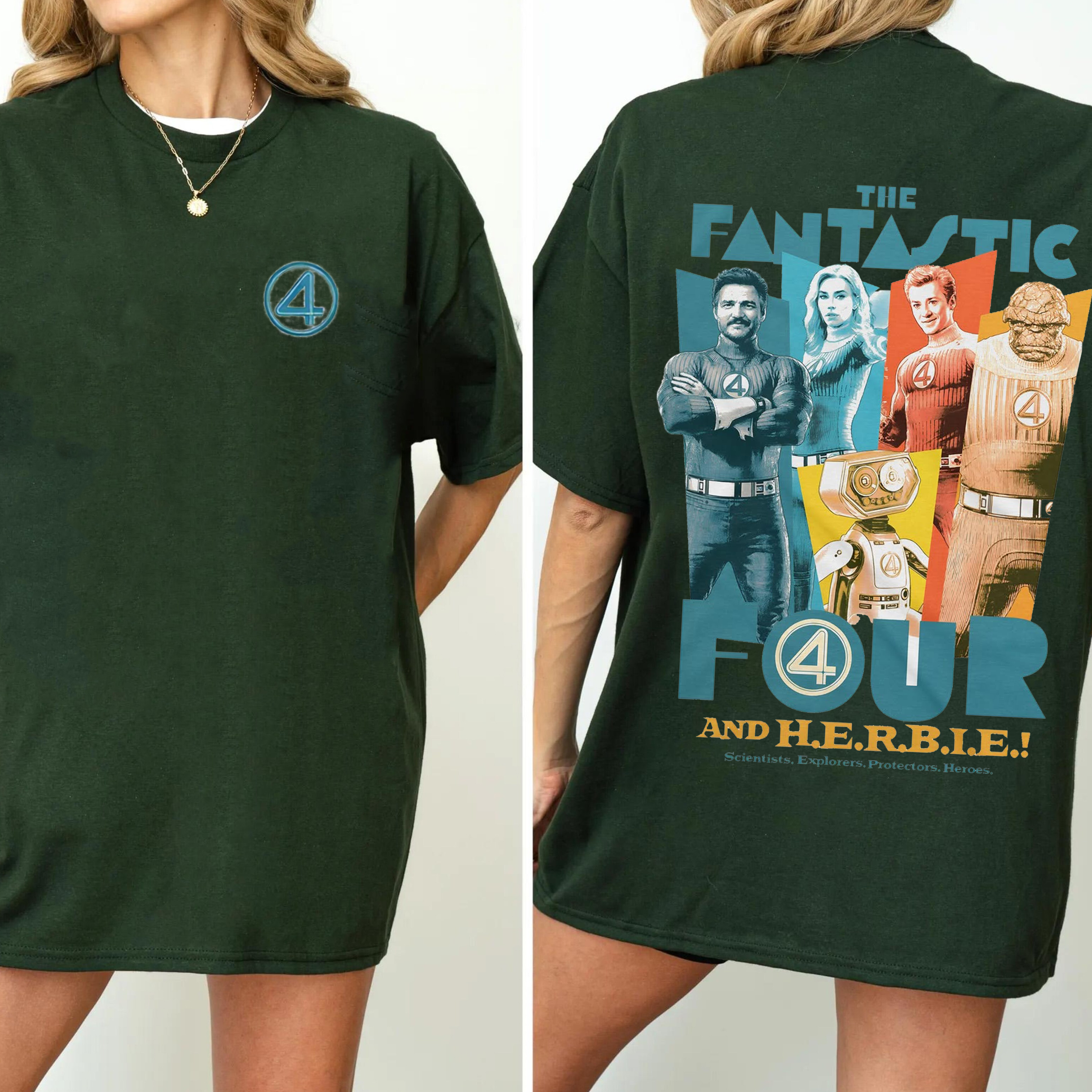 Remera The Fantastic Four And Herbie Unisex Shirt