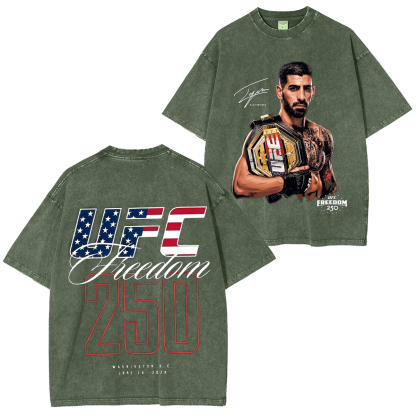 UFC Freedom Collection] UFC Freedom 250 Fighters Unisex Washed T-Shirt