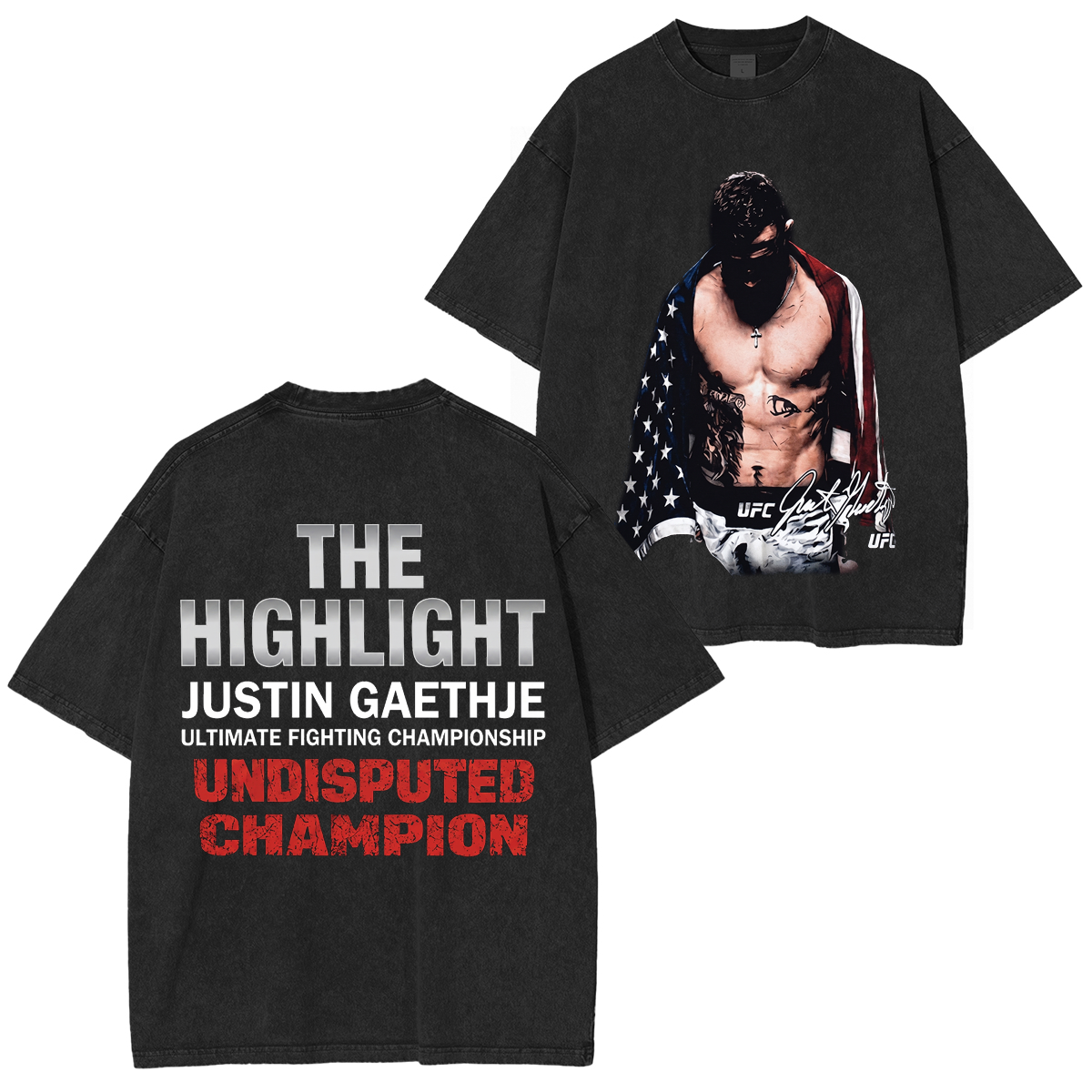UFC Dustin The Diamond Poirier Last Dance Unisex Washed T-Shirt