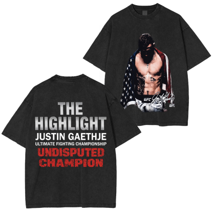 UFC Dustin The Diamond Poirier Last Dance Unisex Washed T-Shirt