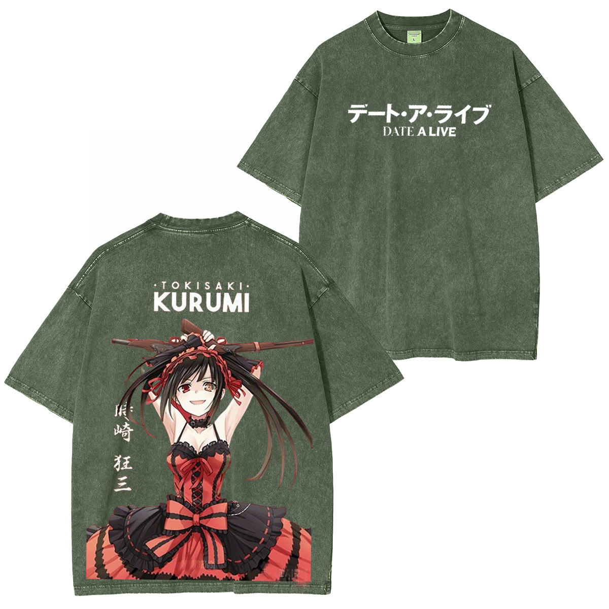 Kurumi Tokisaki Unisex Washed T-Shirt