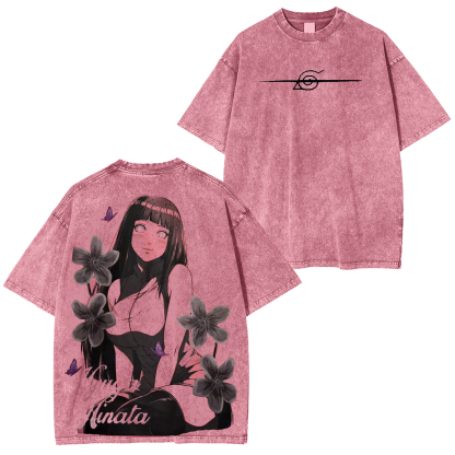 Naruto Hinata Hyuga Washed T-shirt/Crewneck/Hoodie