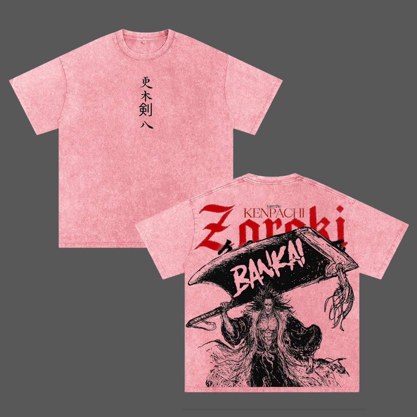 Zaraki Kenpachi Bleach Fans  Washed T-shirt/Crewneck/Hoodie