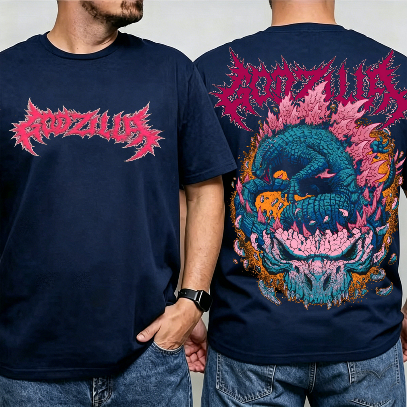 Godzilla X Kong Unisex Washed T-Shirt