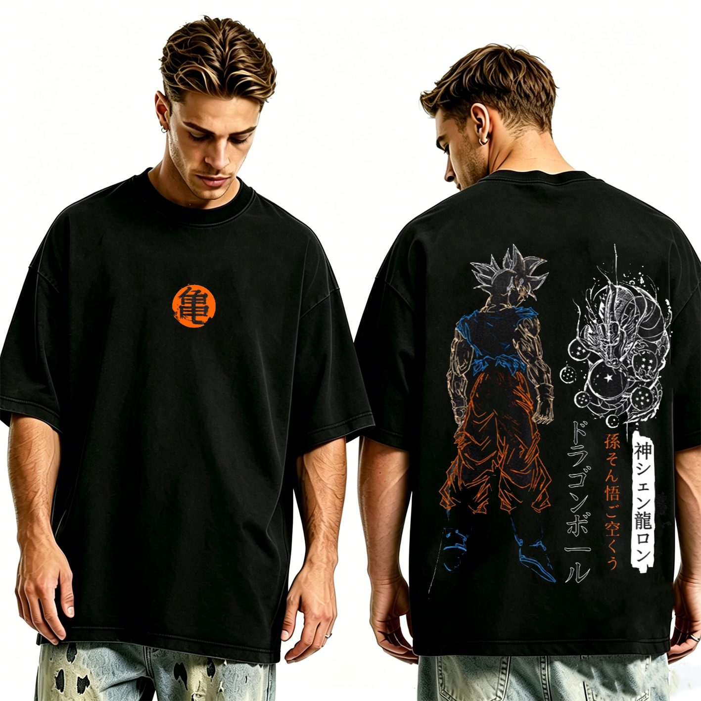 Goku Dragon Ball Vintage Unisex  Washed T-Shirt