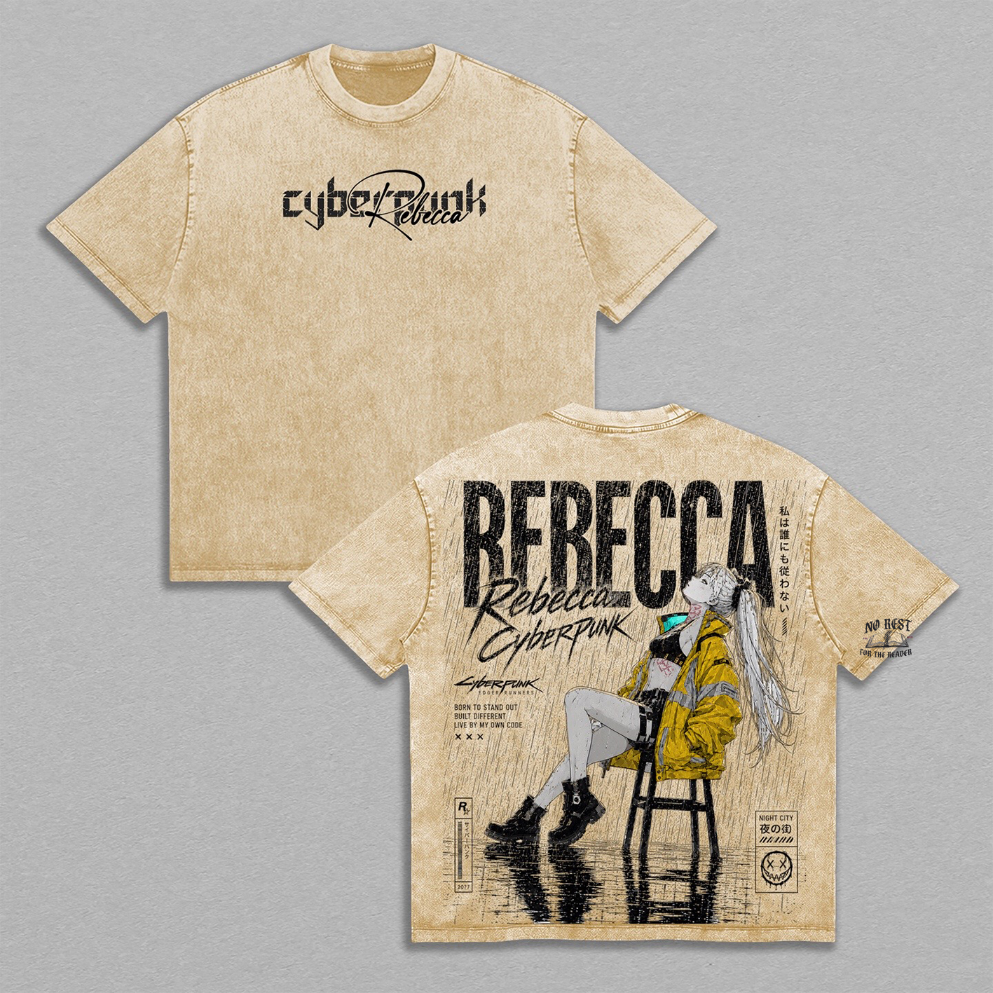 Cyberpunk 2077 Rebecca Washed T-shirt/Crewneck/Hoodie