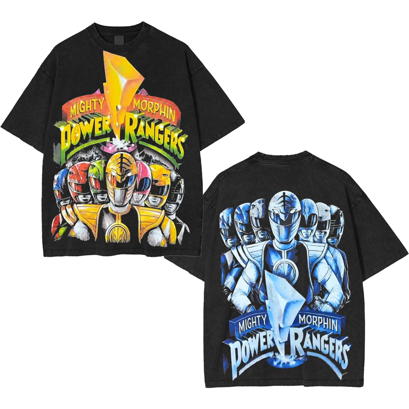 American Thrift X Power Rangers Mighty Morphin Vintage Washed T-shirt/Crewneck/Hoodie