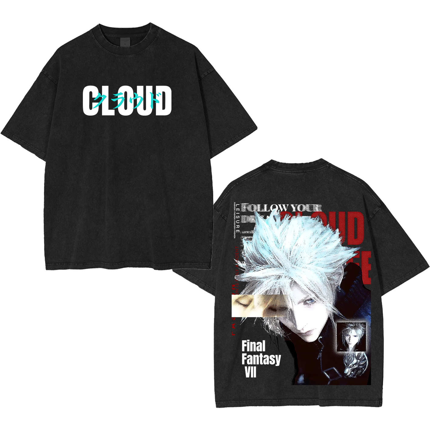 Final Fantasy Unisex Washed T-Shirt
