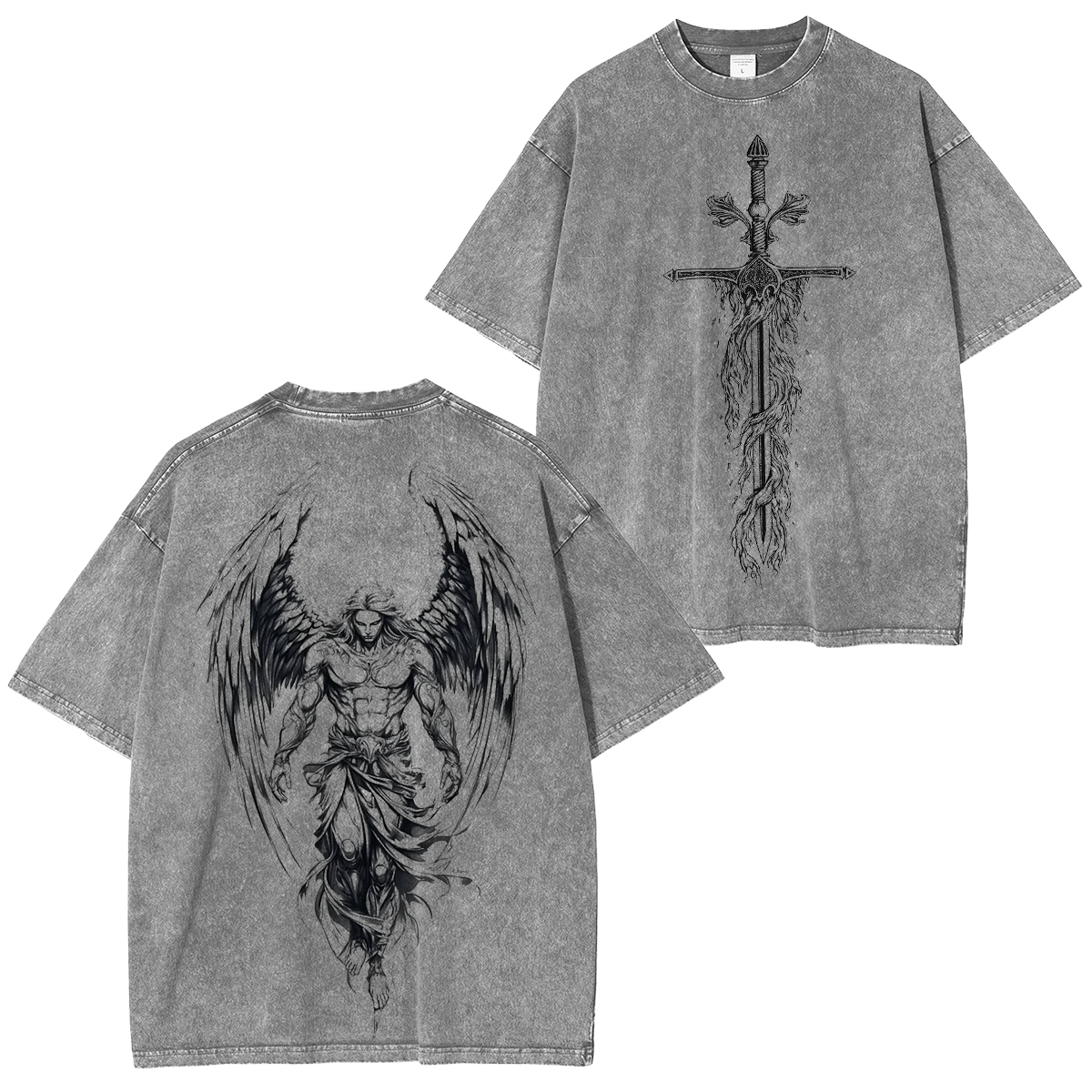 Archangel Michael: Transform Your Style with Power Unisex Washed T-Shi