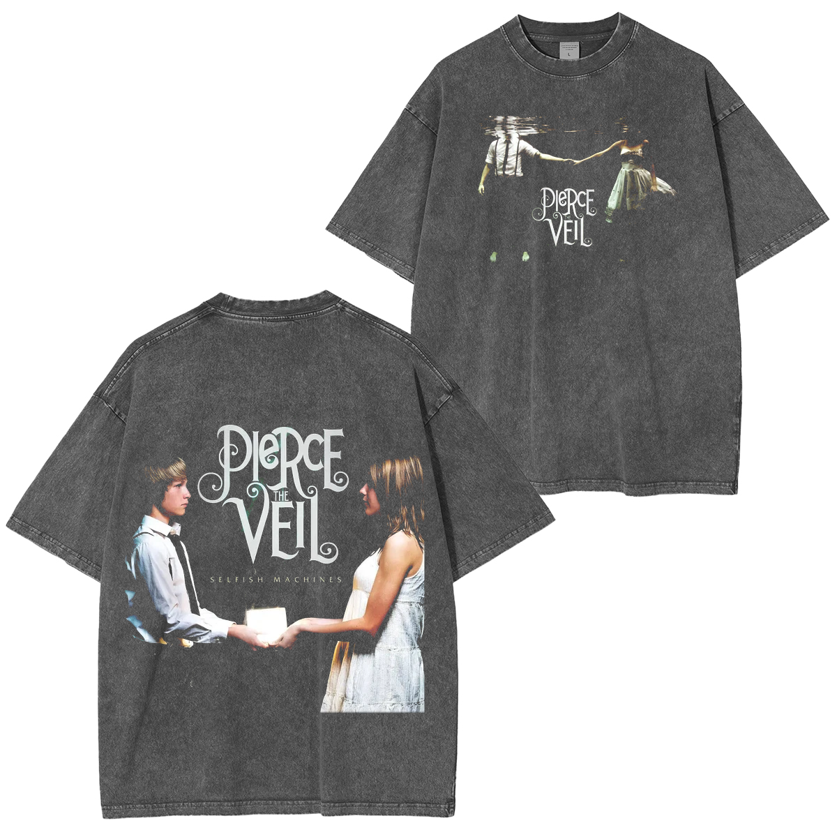Pierce The Veil Selfish Machines Washed T-Shirt
