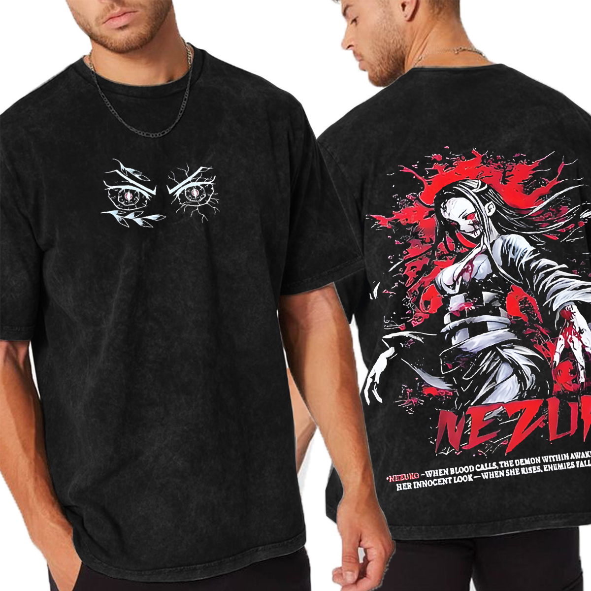 Nezuko Kamado Vintage Unisex Washed T-Shirt