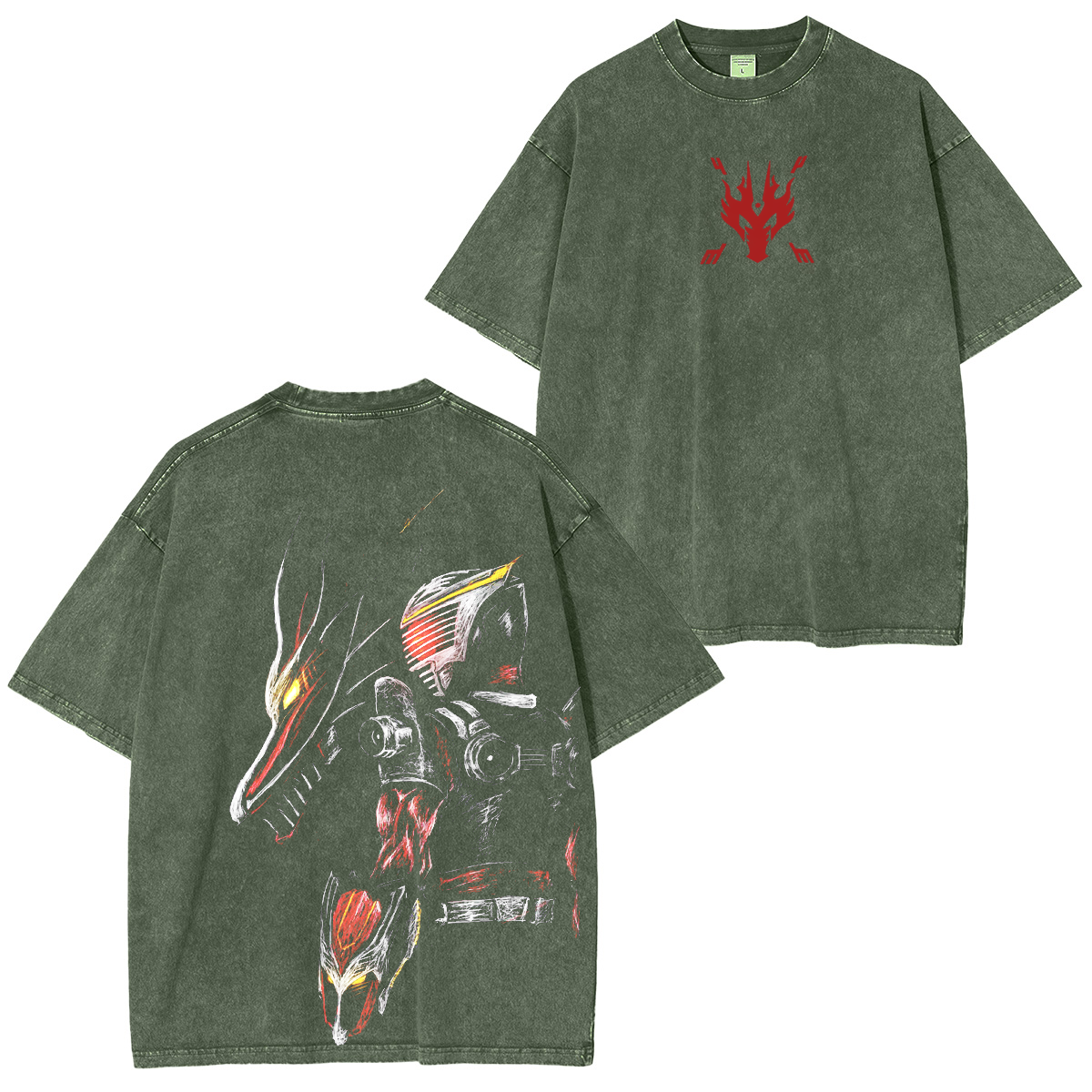 Dragreder-Kamen Rider Ryuki Vintage Washed Unisex T-Shirt