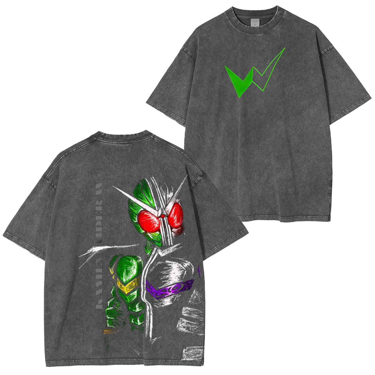 Kamen Rider W Vintage Washed Unisex T-Shirt
