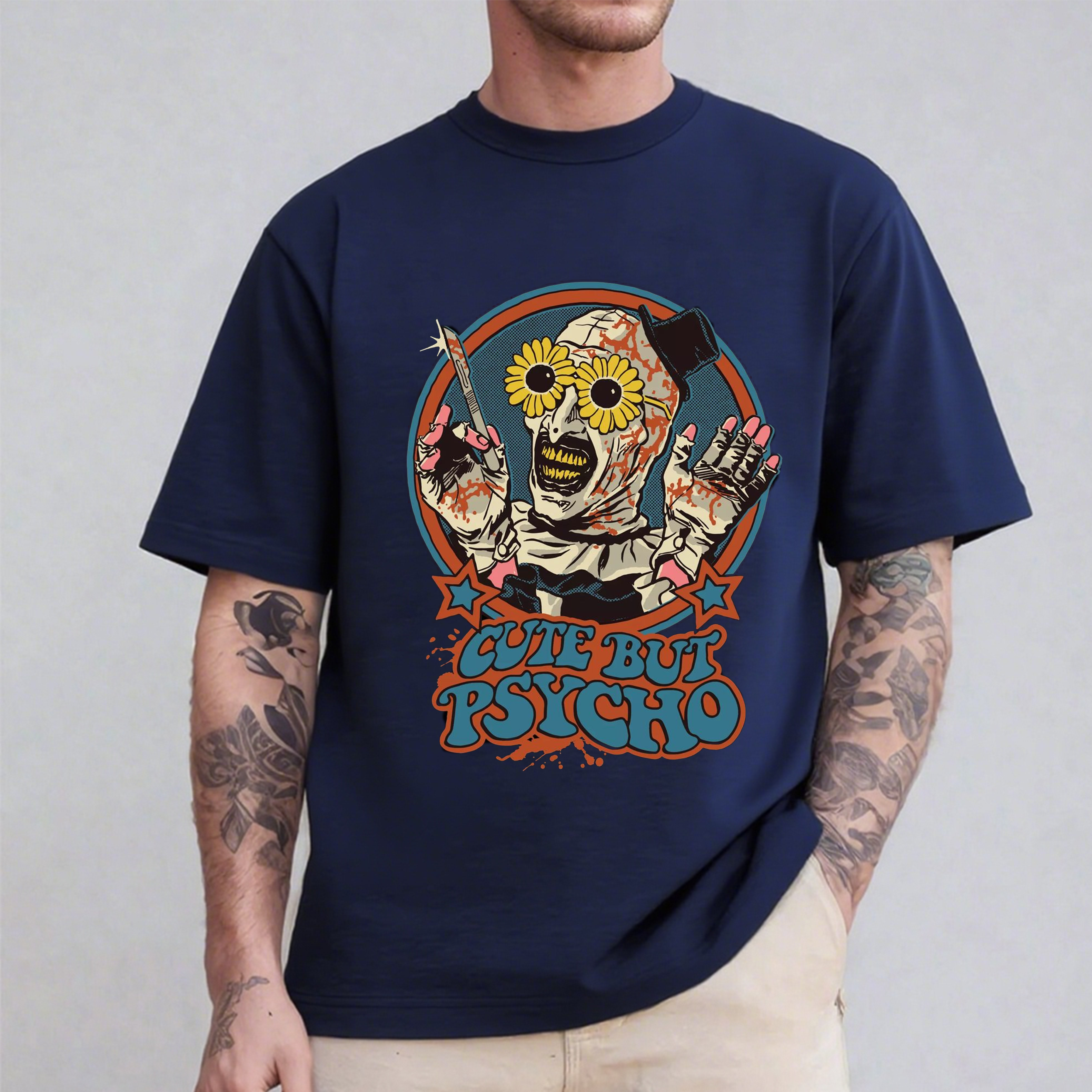 Terrifier Art the Clown Cute but Psycho Unisex Shirt/Crewneck/Hoodie