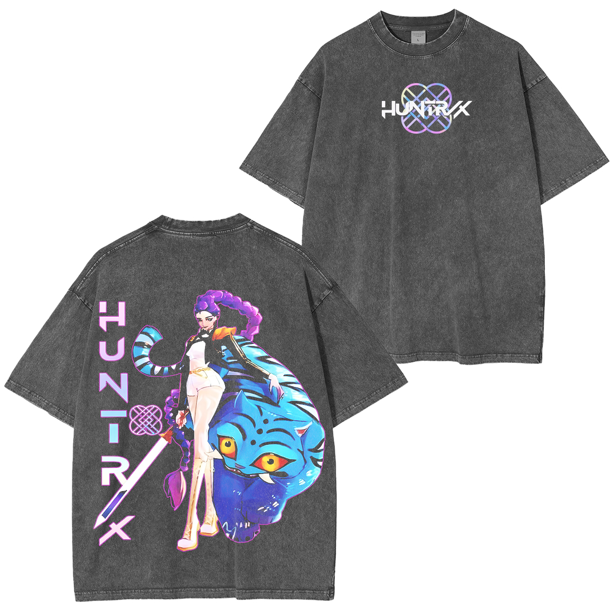 KPop Demon Hunters Huntrix Washed T-Shirt
