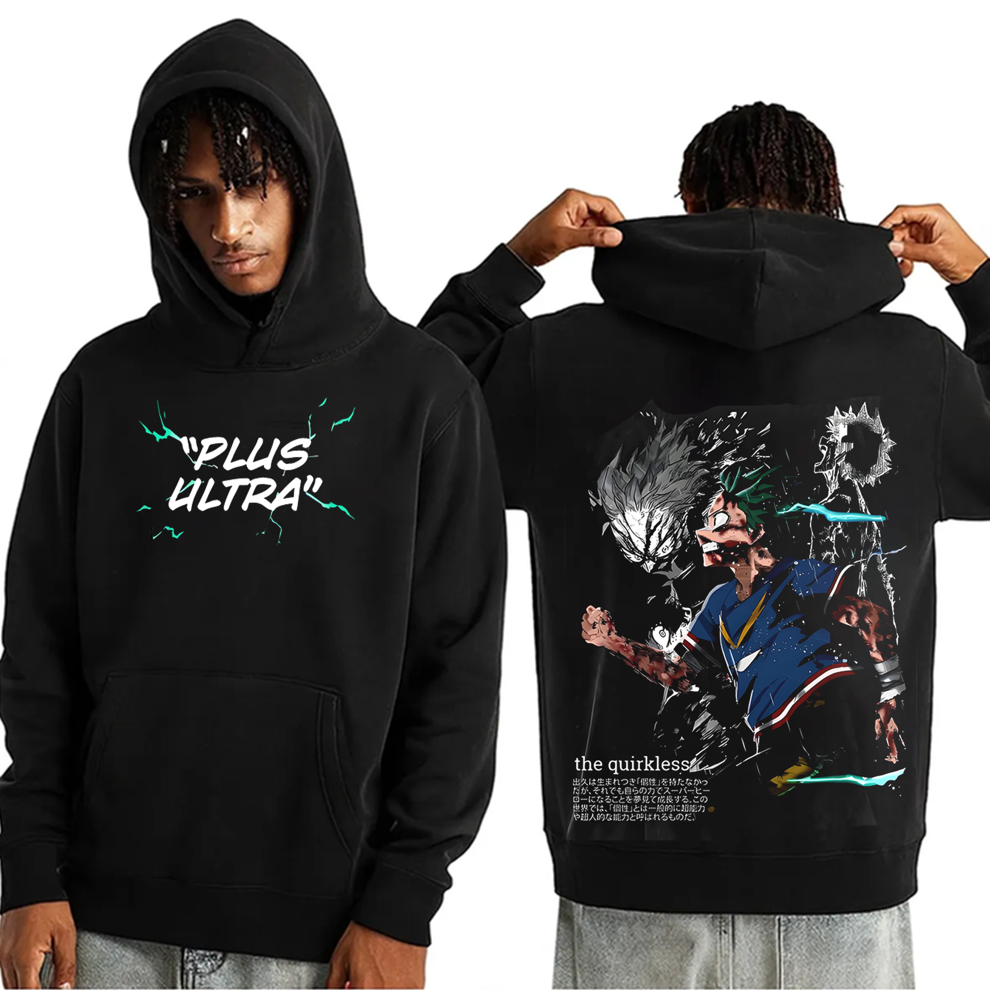 Vintage Deku Bakugo Todoroki Oversized Washed T-shirt/Crewneck/Hoodie