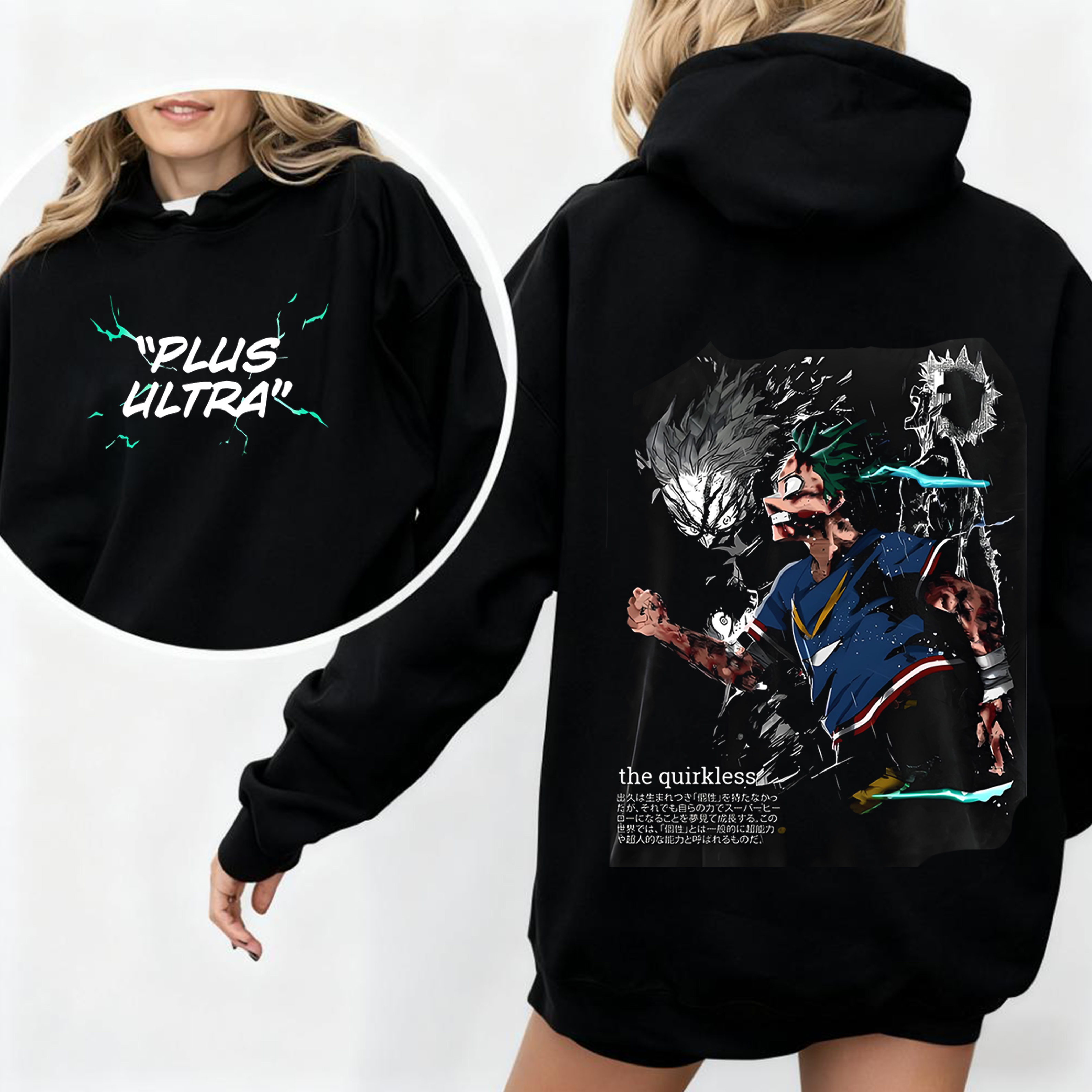 Vintage Deku Bakugo Todoroki Oversized Washed T-shirt/Crewneck/Hoodie