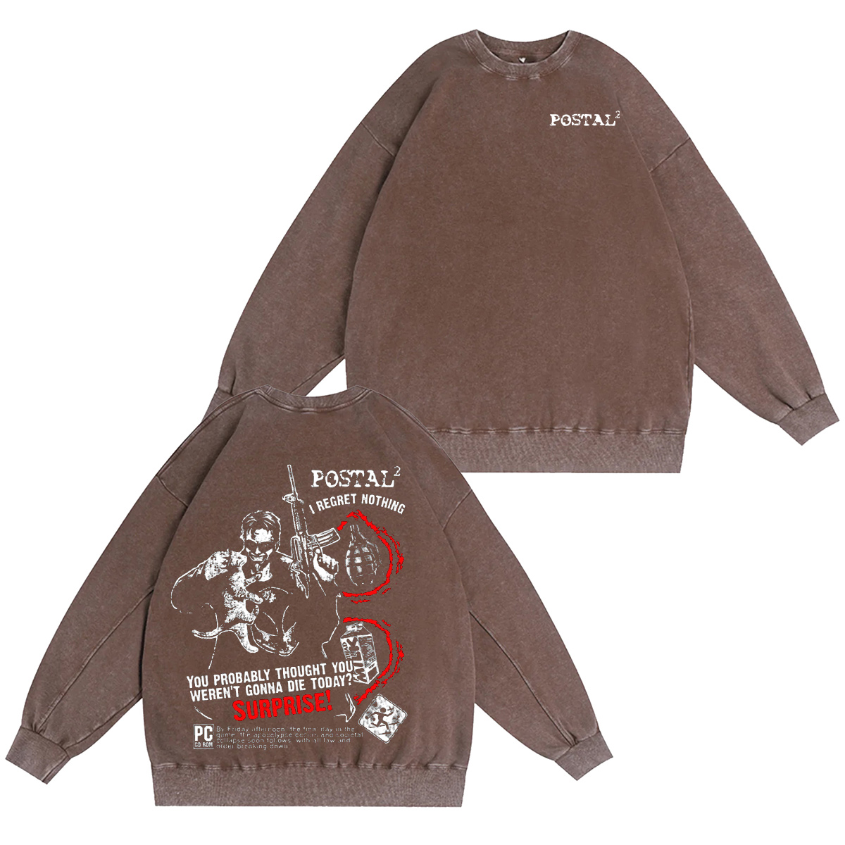 Postal 2 Washed T-shirt/Crewneck/Hoodie
