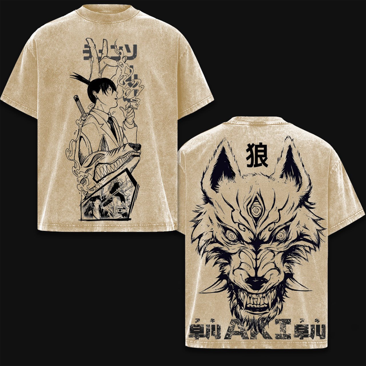 Aki Hayakawa Chainsaw Man Anime Washed T-shirt/Crewneck/Hoodie