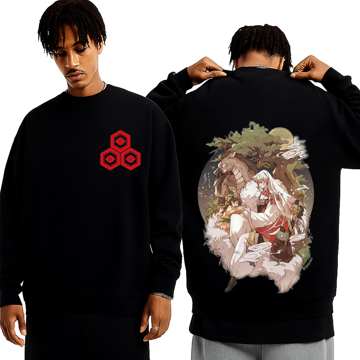 Inuyasha Sesshomaru Vintage Oversized T-shirt/Crewneck/Hoodie