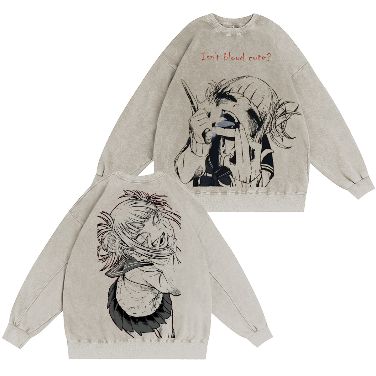 Himiko Toga My Hero Academia Anime Vintage Oversized T-shirt/Crewneck/Hoodie