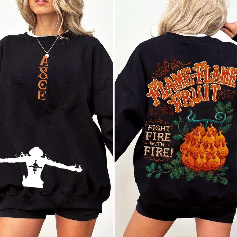Flame Flame Fruit One Piece Vintage Oversized T-shirt/Crewneck/Hoodie