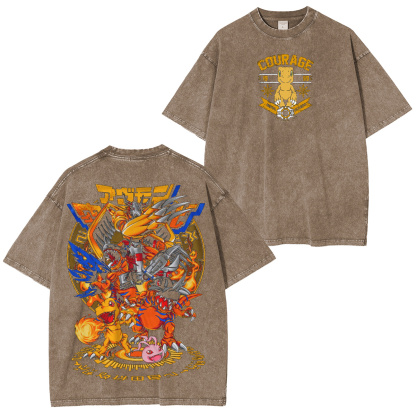 Classic Agumon Digimon Oversized T-shirt/Crewneck/Hoodie