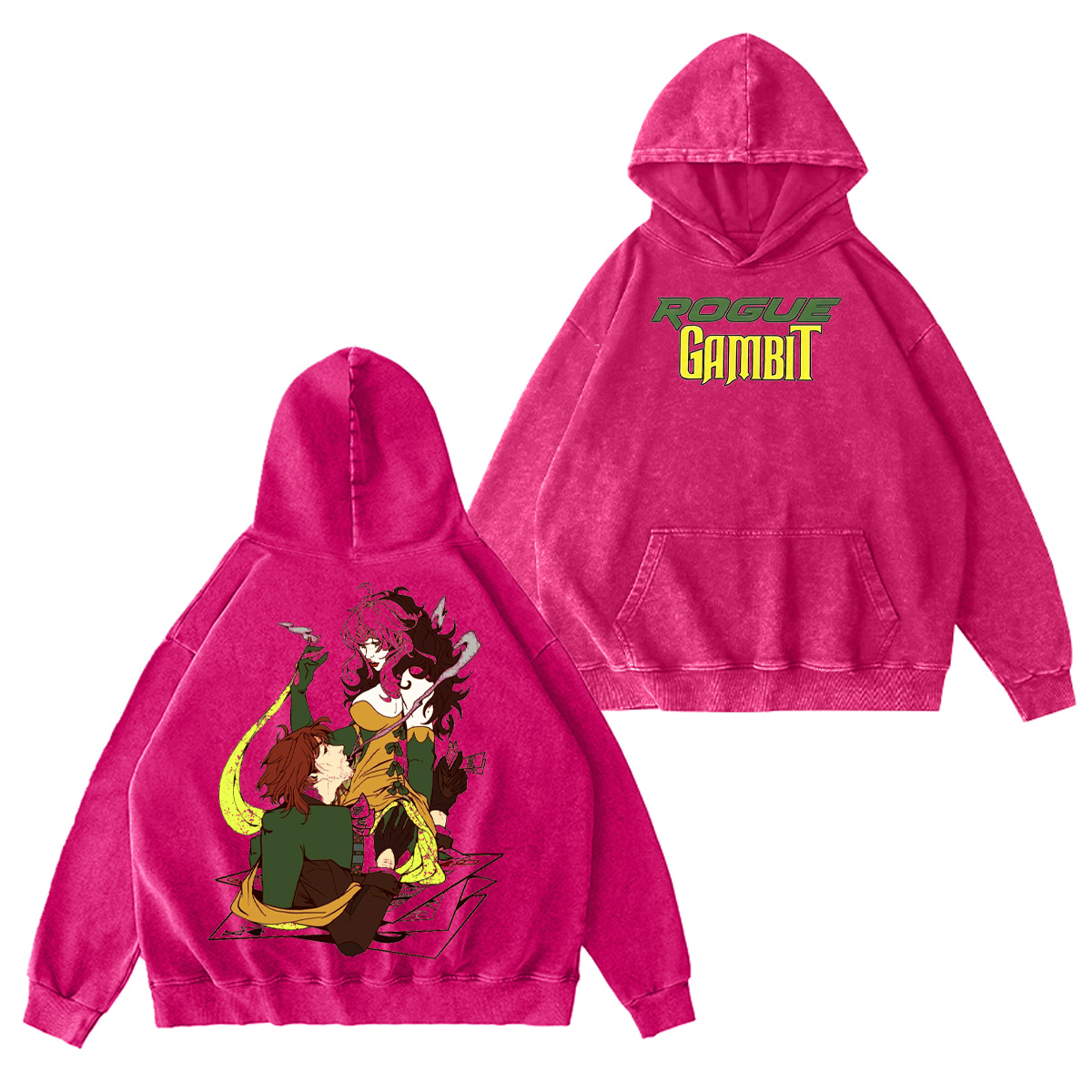 Rogue x Gambit Washed T-shirt/Crewneck/Hoodie