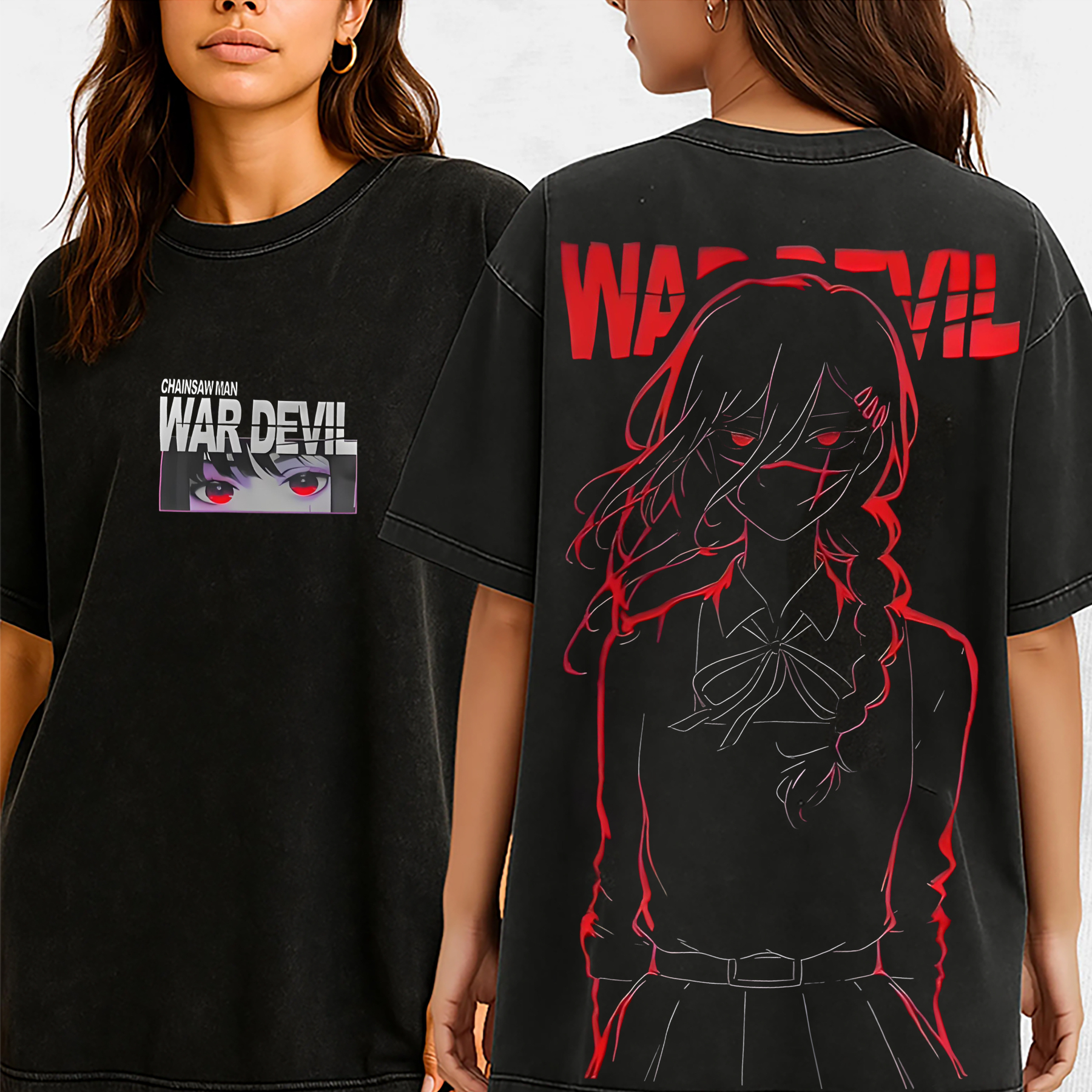 War Devil unleashed Dual print T-Shirt
