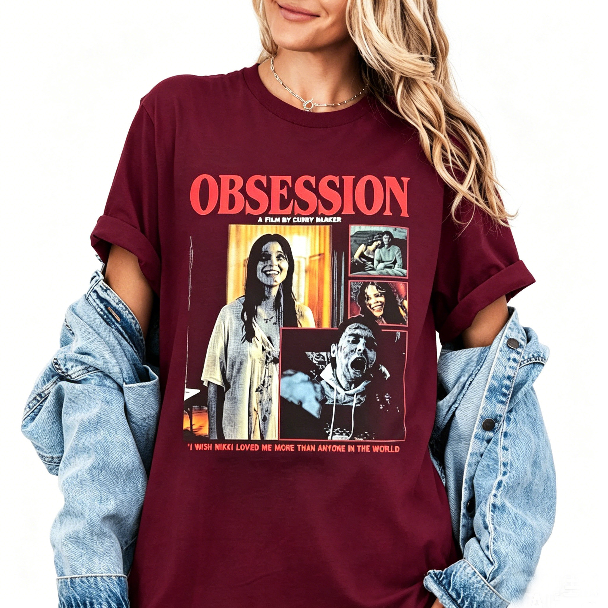 Premium Obsession Film Curry Barker Vintage Washed T-shirt/Crewneck/Hoodie