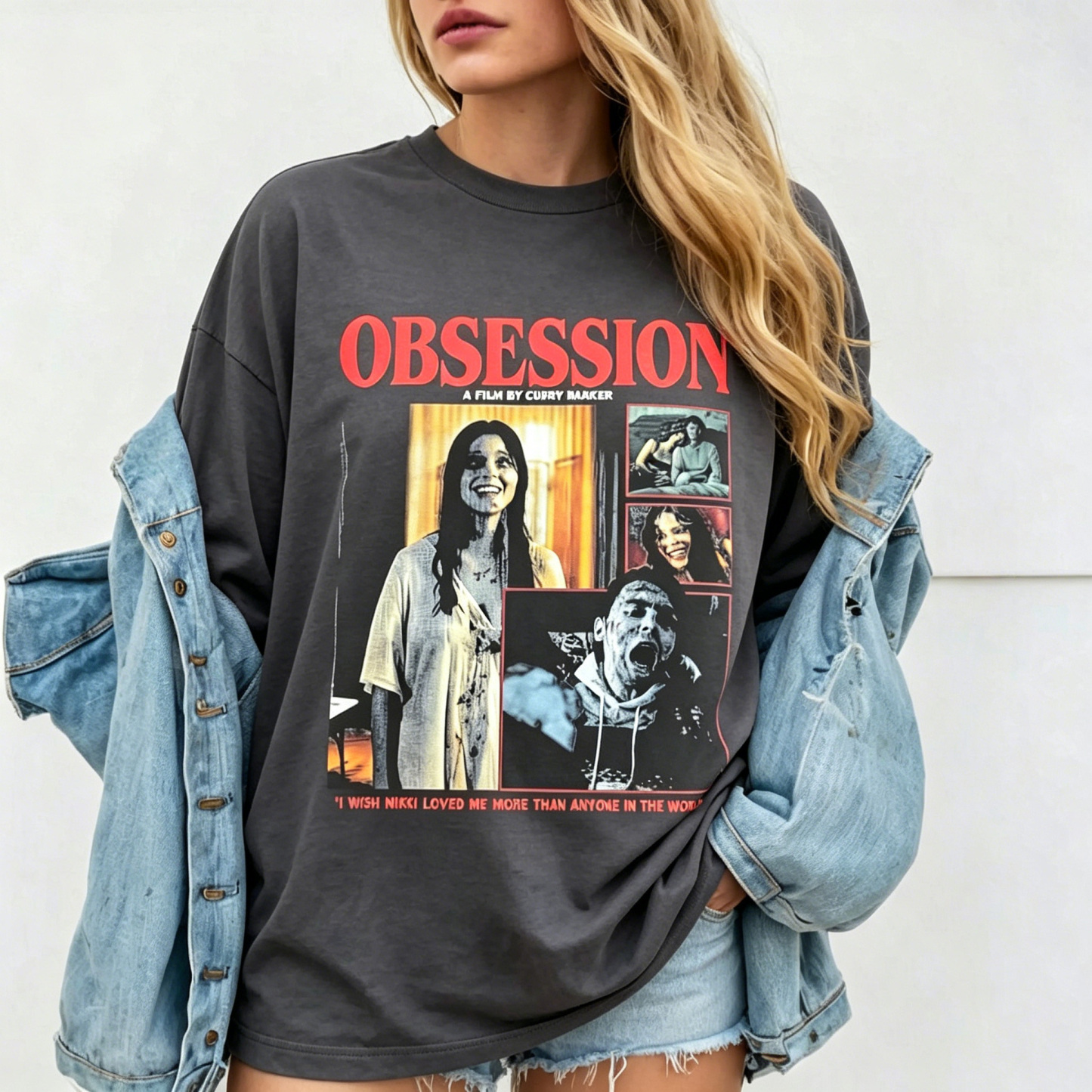 Premium Obsession Film Curry Barker Vintage Washed T-shirt/Crewneck/Hoodie