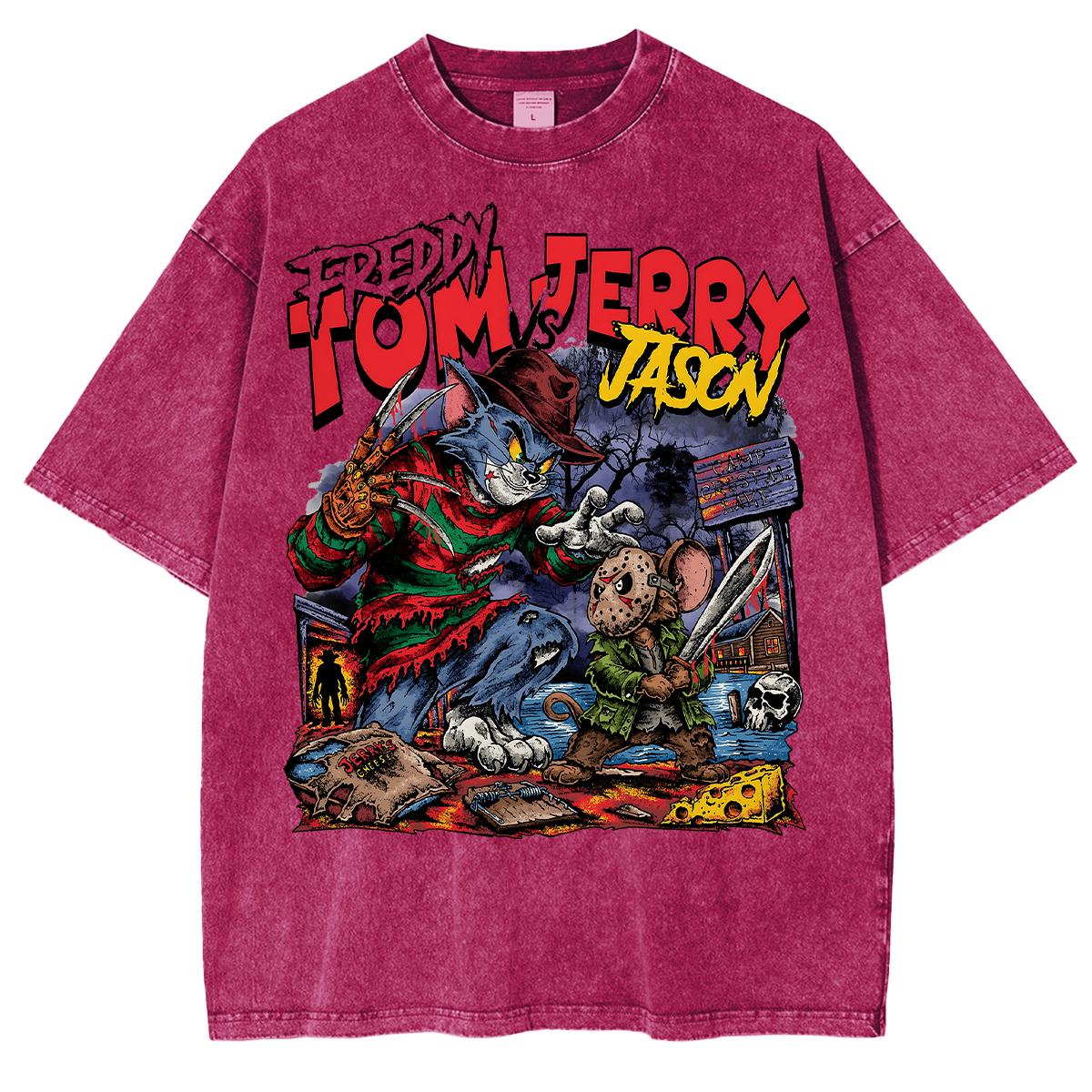 Horror Parody Washed T-shirt/Crewneck/Hoodie