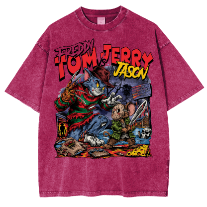 Horror Parody Washed T-shirt/Crewneck/Hoodie