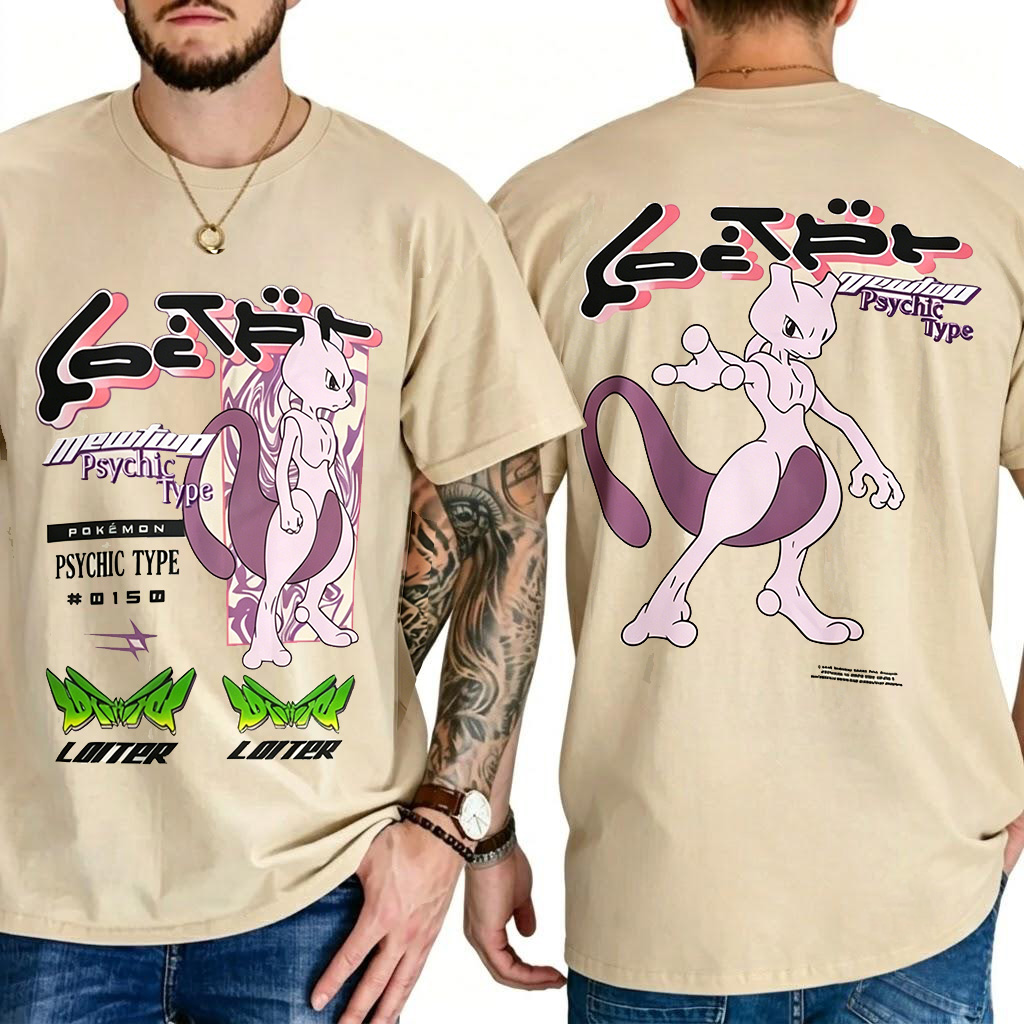 Pokémon By Loiter Mewtwo Unisex Shirts/Crewneck/Hoodie