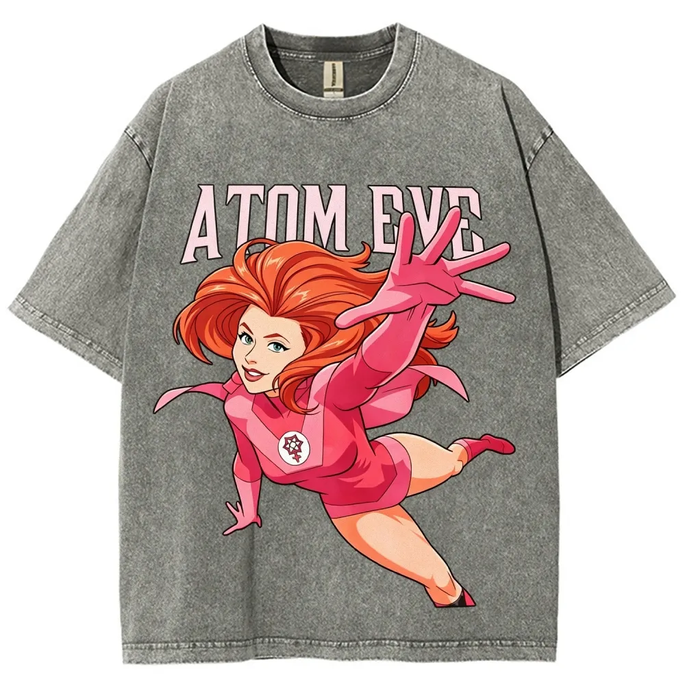 Atom Eve Invincible  Unisex Washed T-Shirt