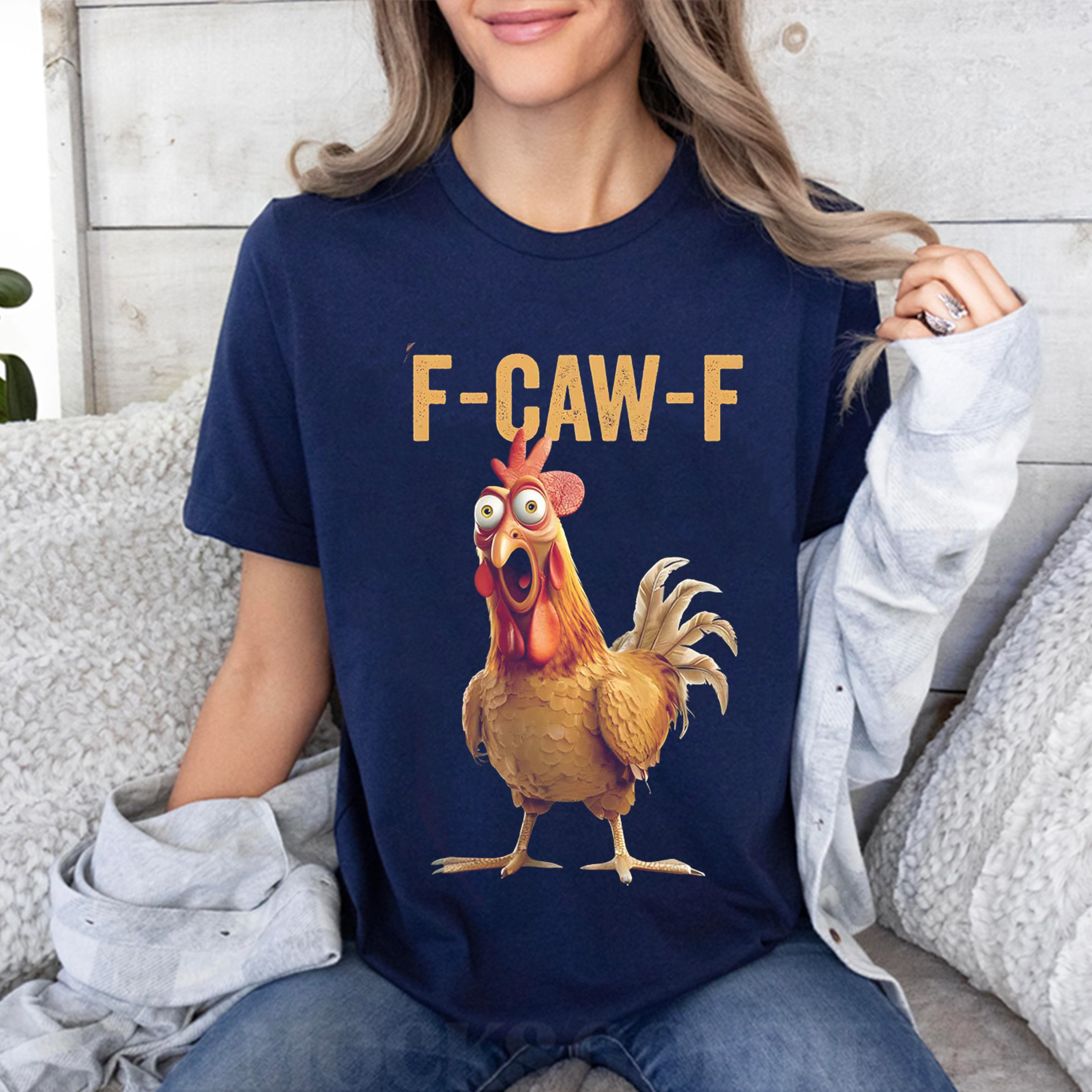 Funny Chicken Humor F-Caw-F Unisex Shirt/Crewneck/Hoodie