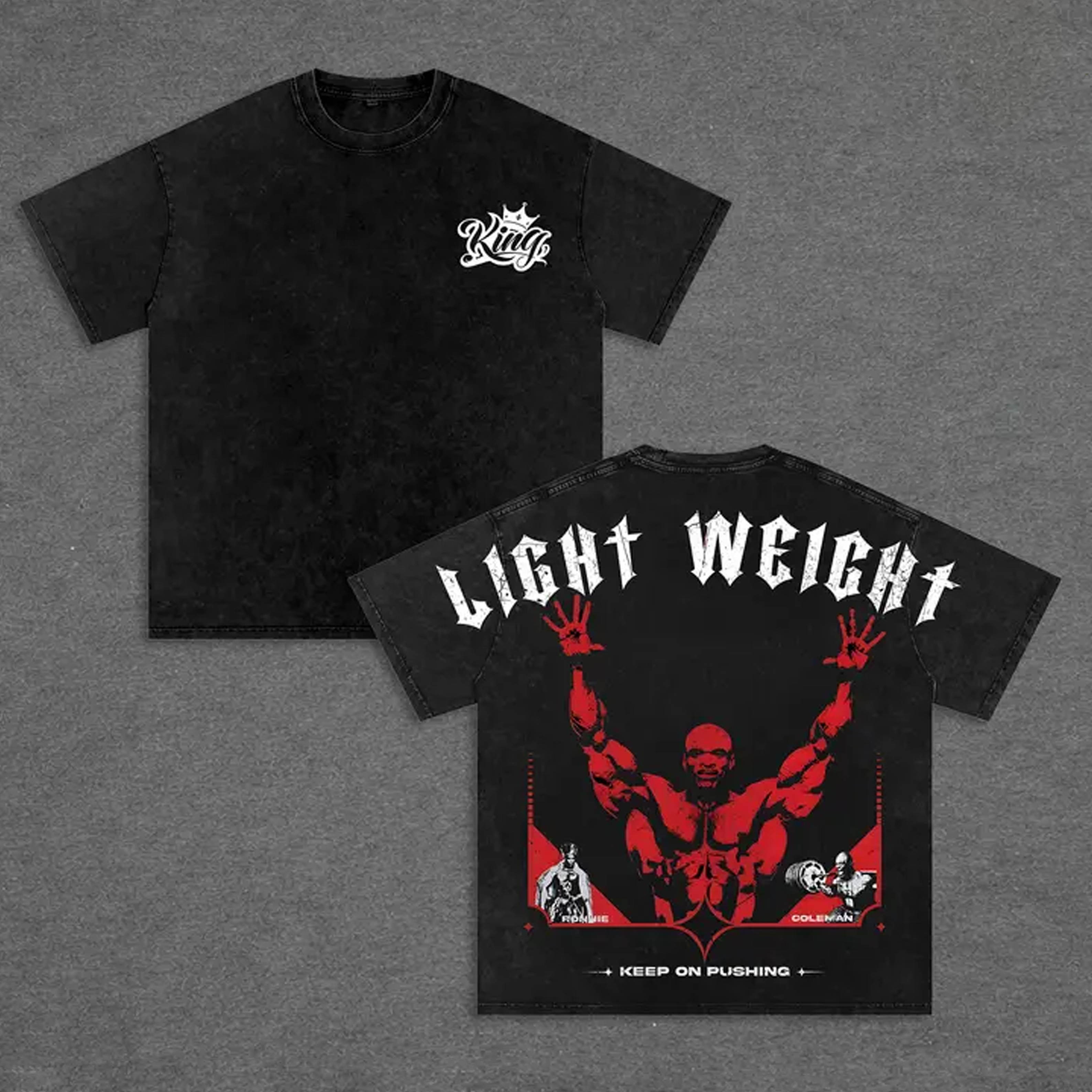 Ronnie Coleman inspired Graphic Unisex Washed T-Shirt
