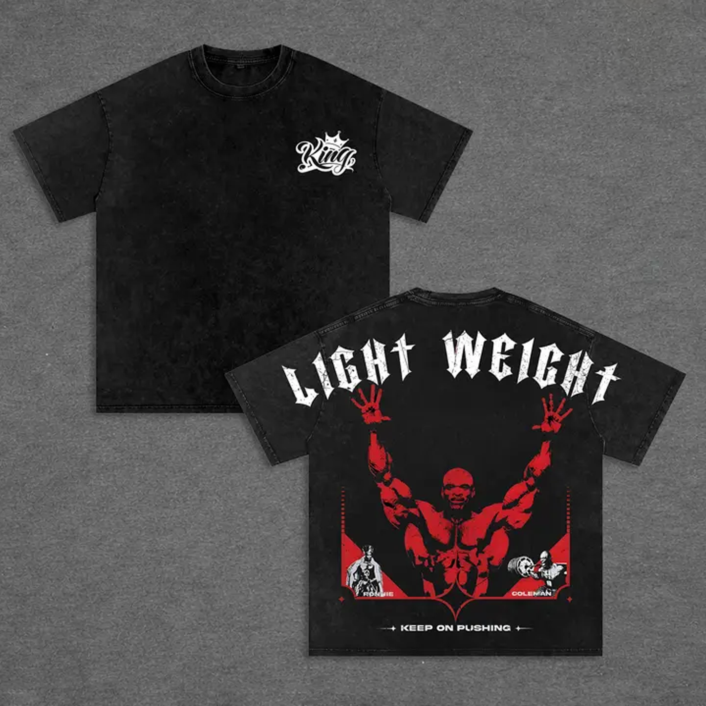 Ronnie Coleman inspired Graphic Unisex Washed T-Shirt