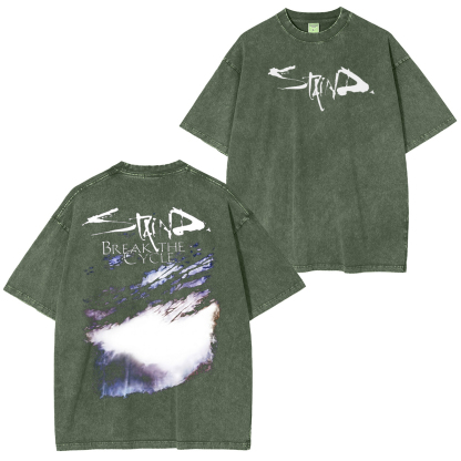Retro Staind Break The Cycle Band Vintage Washed T-shirt/Crewneck/Hoodie