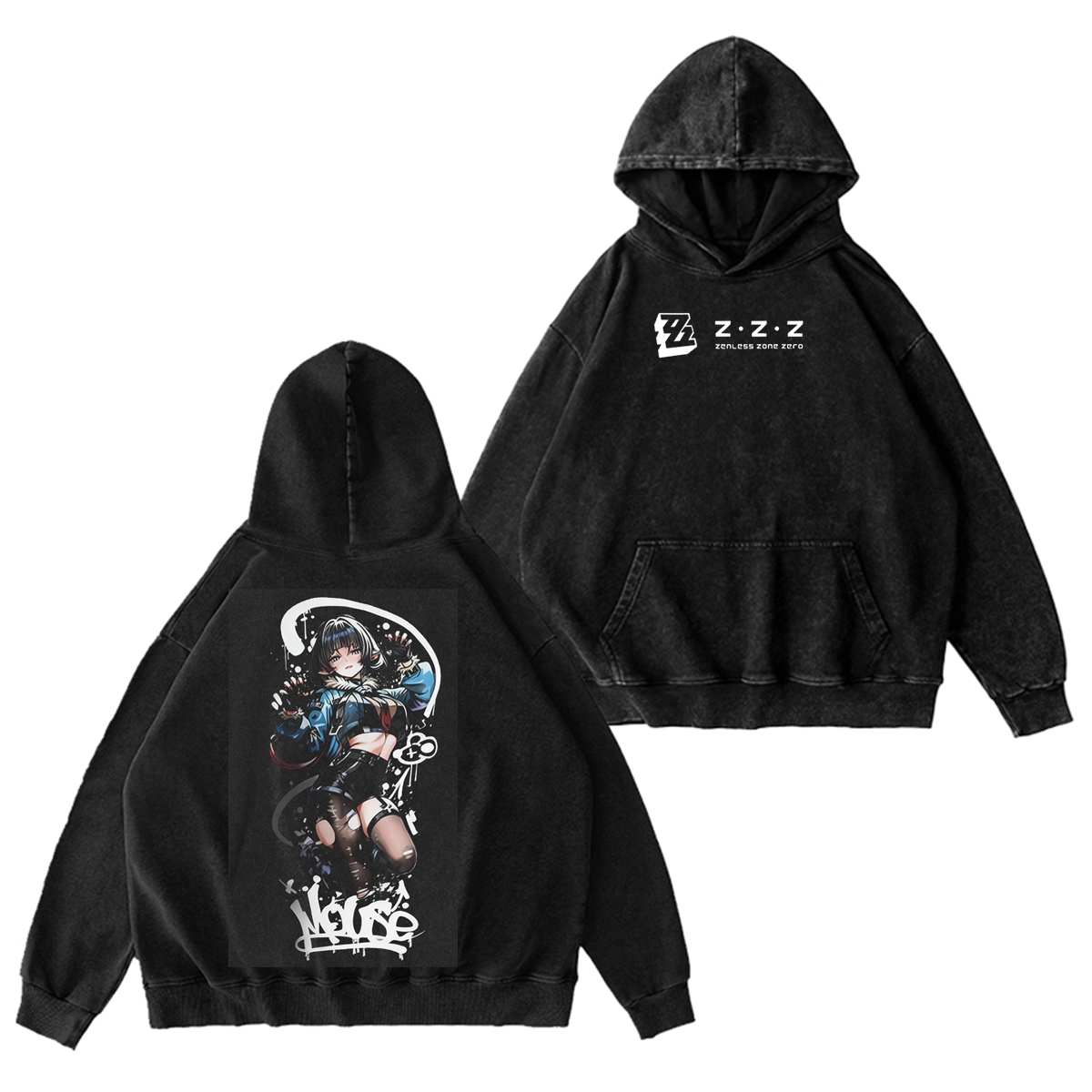 Zenless zone zero zzz Vintage Washed T-shirt/Crewneck/Hoodie