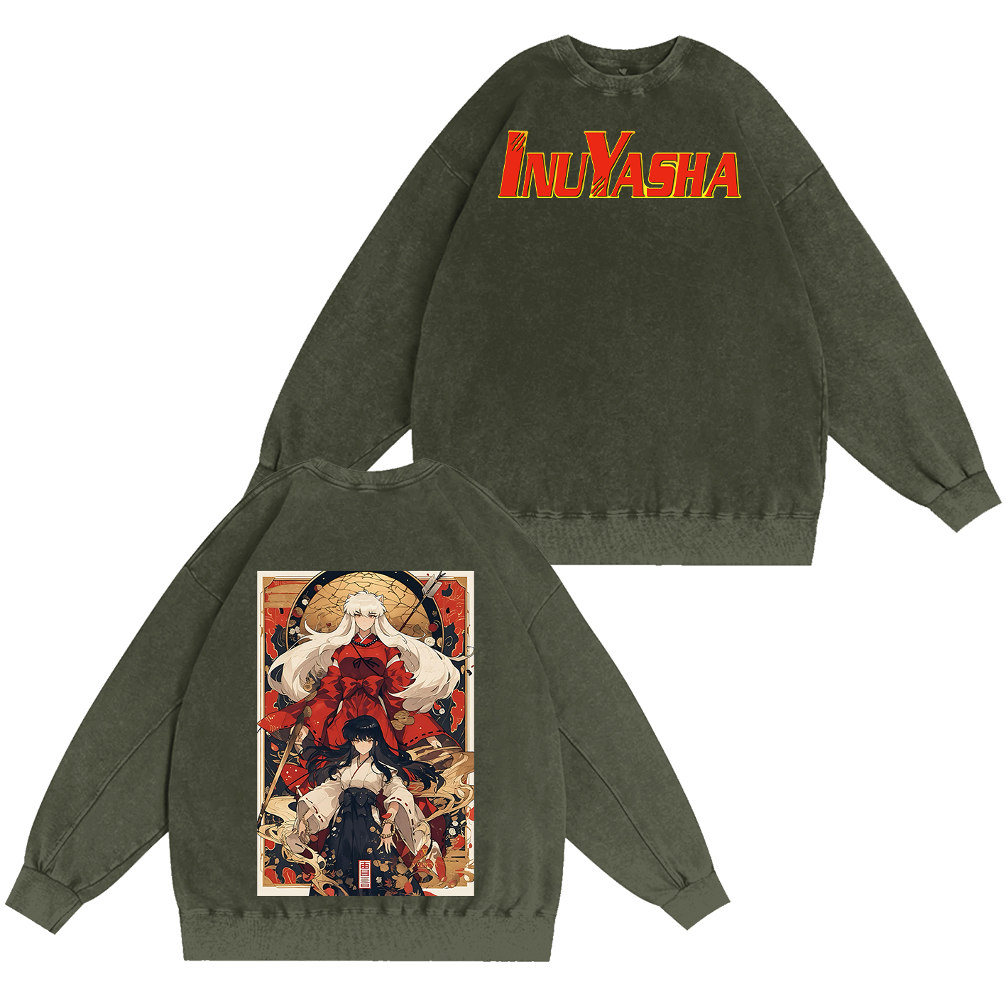 Inuyasha Vintage Unisex  Washed T-Shirt
