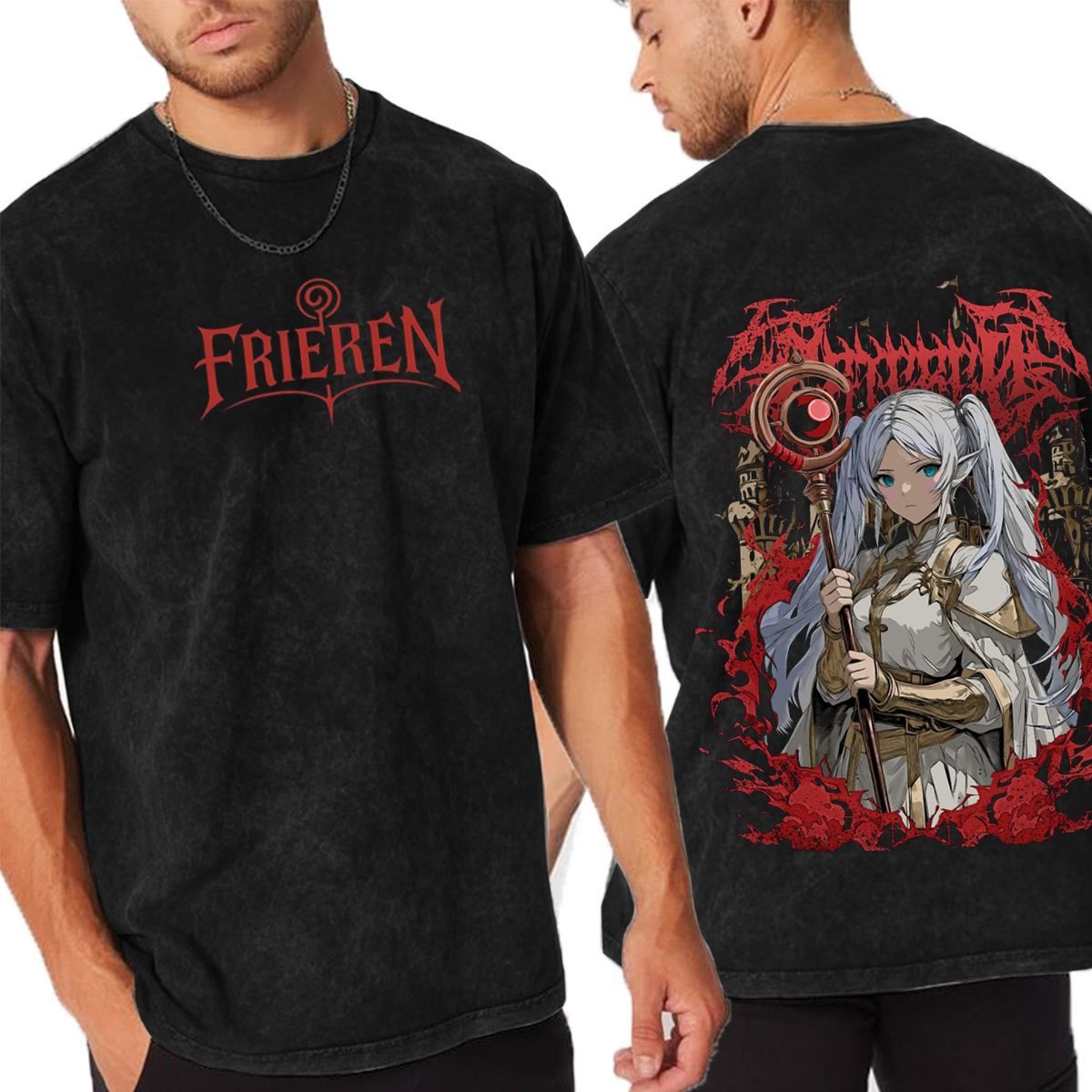 Frieren Heavy Metal Washed T-shirt/Crewneck/Hoodie
