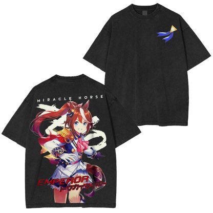 Tokai Teio Uma Musume Pretty Derby Washed T-shirt/Crewneck/Hoodie