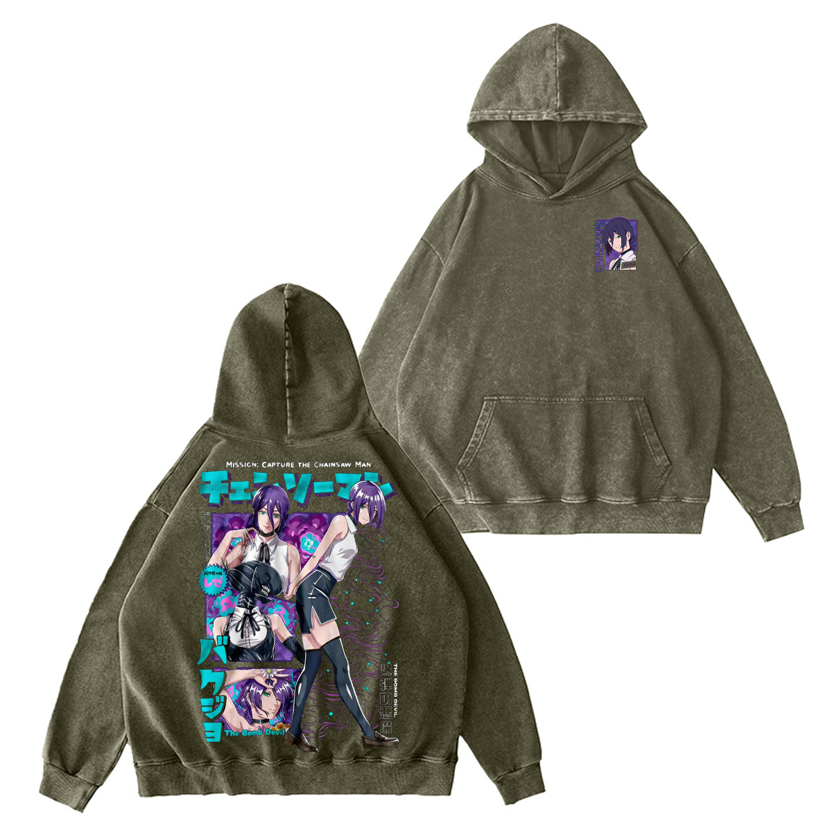 Reze Chainsaw Man Oversized T-shirt/Crewneck/Hoodie