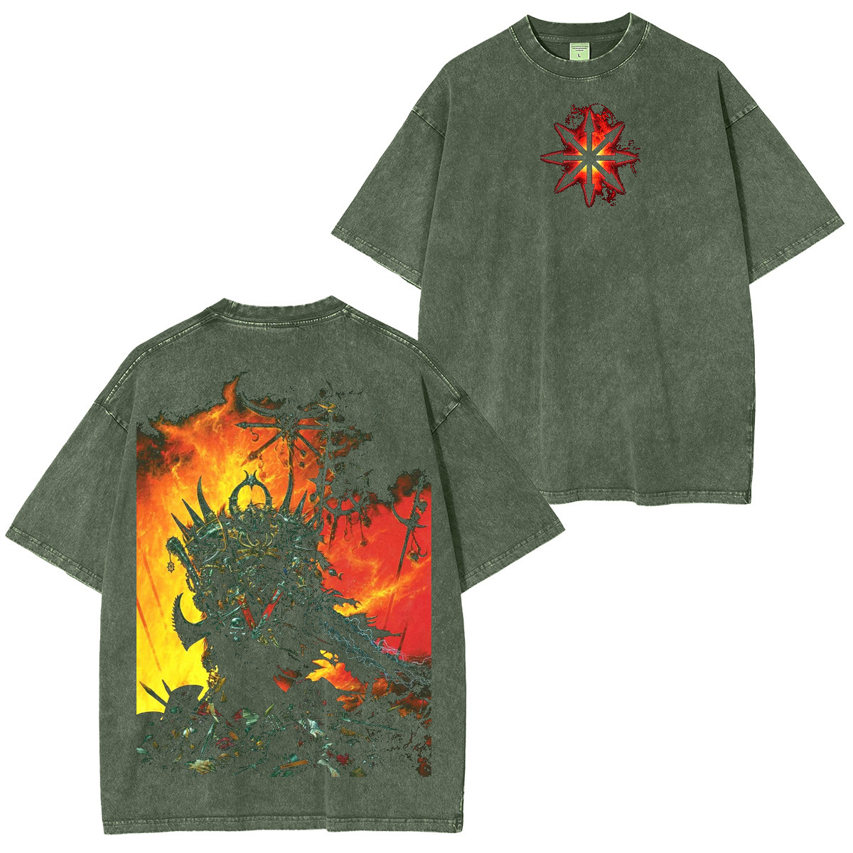 Chaos Star Warhammer 40k Oversized T-shirt/Crewneck/Hoodie