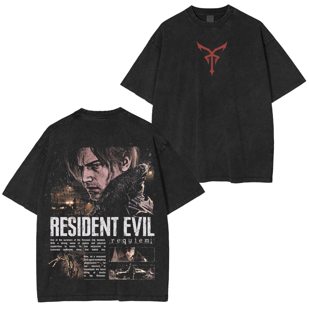 Resident Evil Requiem Washed T-shirt/Crewneck/Hoodie