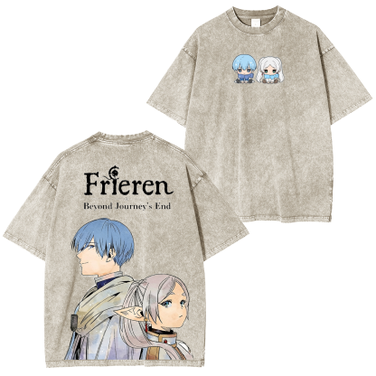 Frieren: Beyond Journey's End Vintage Washed T-shirt/Crewneck/Hoodie