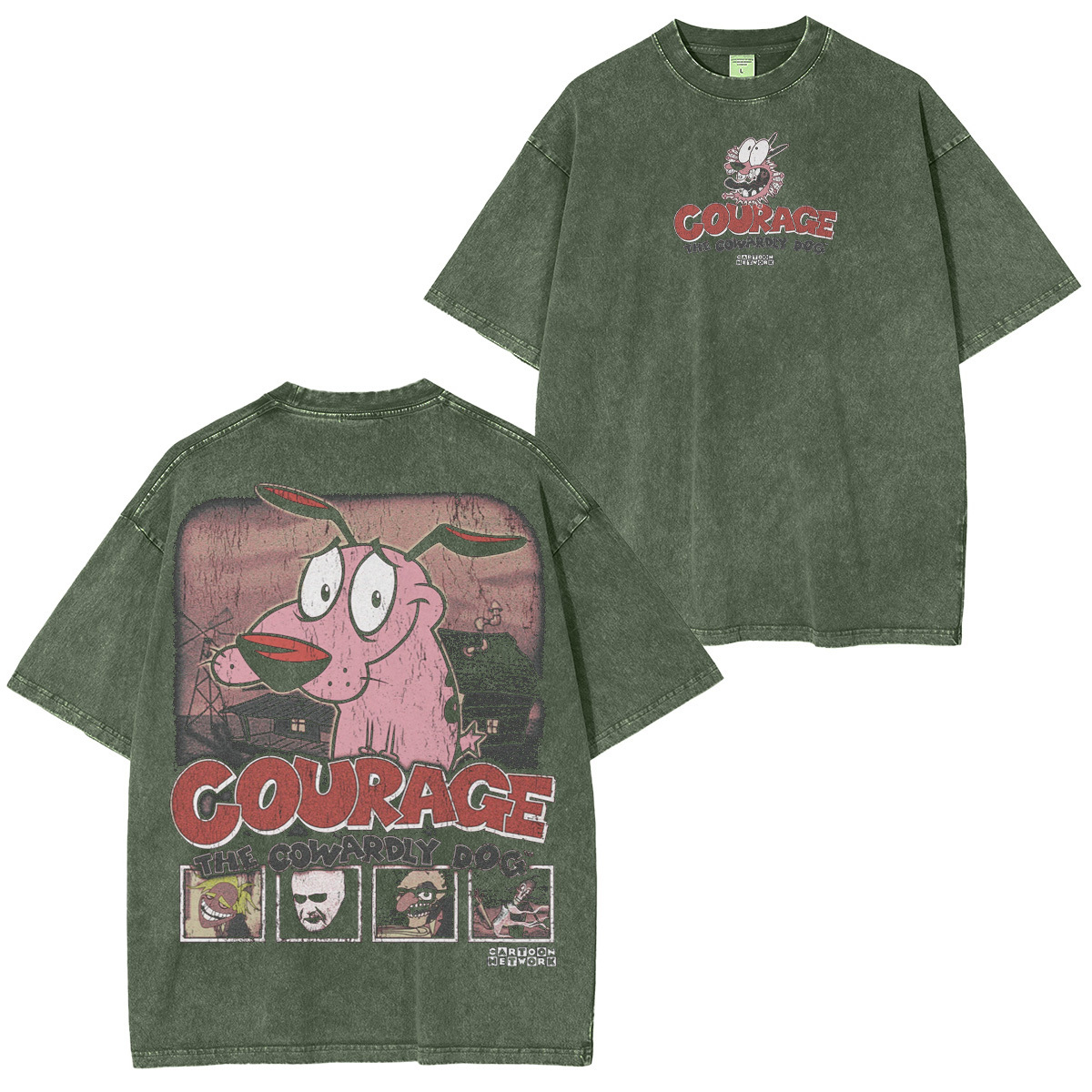 Courage the Cowardly Dog Washed T-shirt/Crewneck/Hoodie