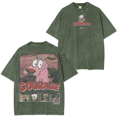 Courage the Cowardly Dog Washed T-shirt/Crewneck/Hoodie